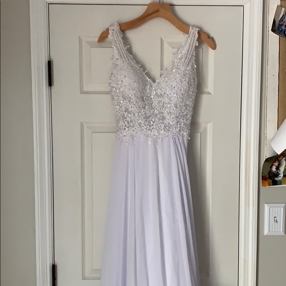 Beautiful light wedding dress